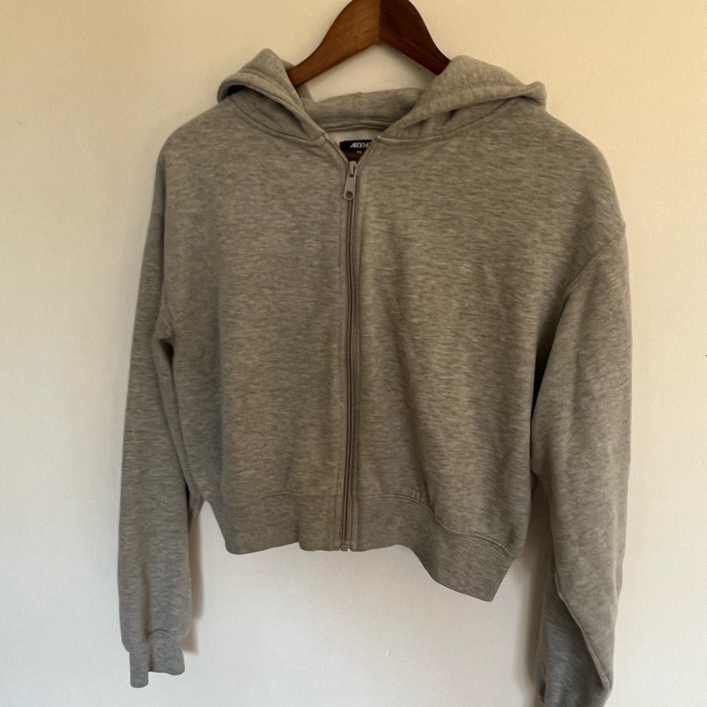 Ardene Gray Zip-Up Hoodie